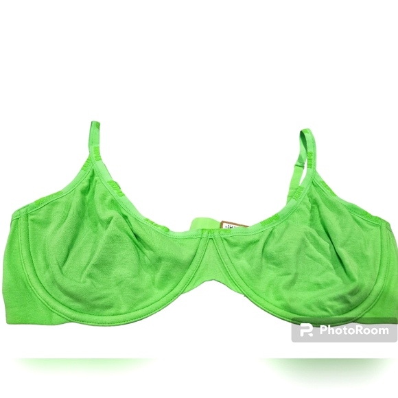 SKIMS Neon Green Underwire Bra - Picture 5 of 7